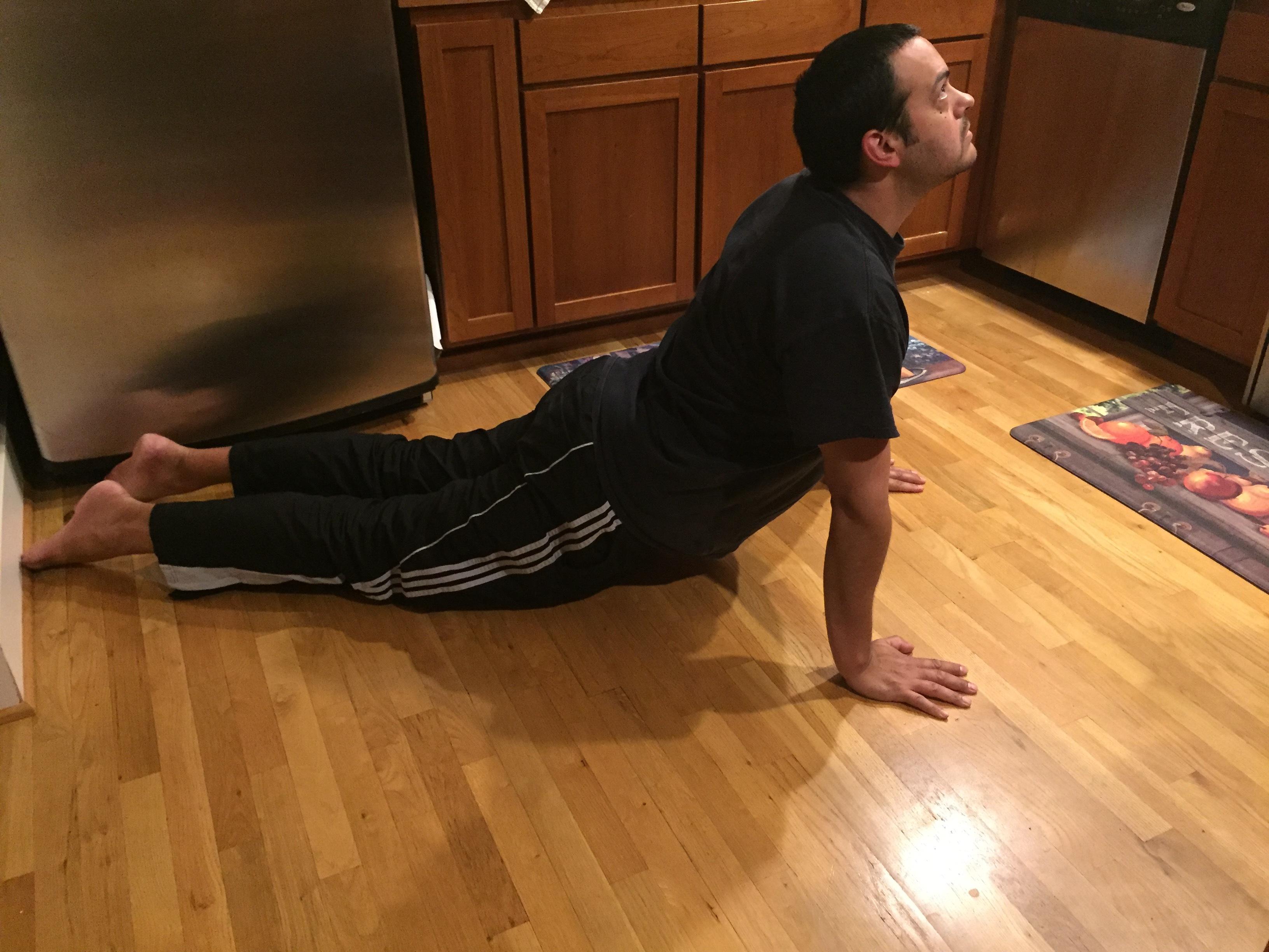 upward facing dog pose