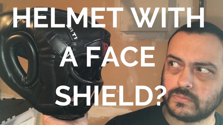 sparring helmet with face shield